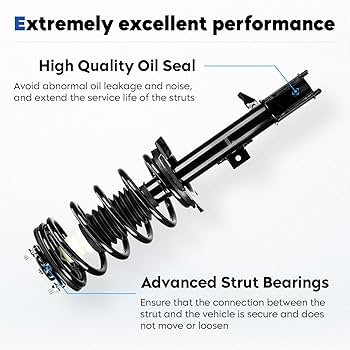 Amazon | フロントストラットアセンブリ コイルスプリング
